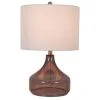 22" Glass Table Lamp Translucent Smoke - Decor Therapy