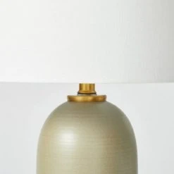 Threshold Designed W/Studio McGee Medium Ceramic Table Lamp (Includes LED Light Bulb) Gray/Green - Threshold™ designed with Studio McGee -Desk Lamps sales shop unnamed file 263