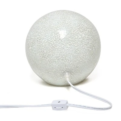 1 Light Mosaic Stone Ball Table Lamp White - Simple Designs 5 1 Light Mosaic Stone Ball Table Lamp White - Simple Designs - Image 5