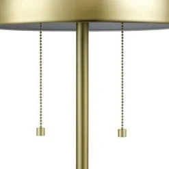 Globe Electric 21" Haydel 2 Light Table Lamp - Novogratz x Globe Rose Gold