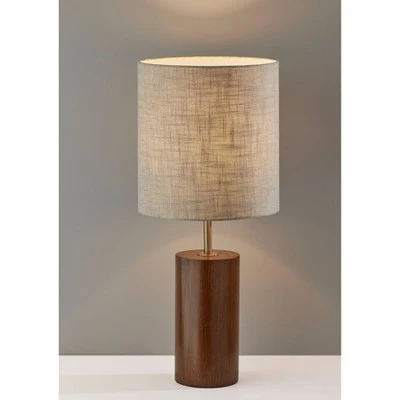 Dean Table Lamp Walnut - Adesso 2 Dean Table Lamp Walnut - Adesso - Image 2