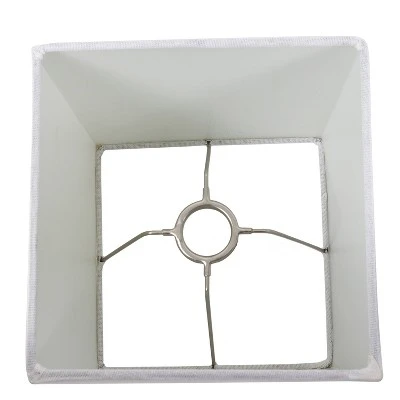 20.5" Knox Stacked Diamond Tale Lamp Satin White - Decor Therapy 4 20.5" Knox Stacked Diamond Tale Lamp Satin White - Decor Therapy - Image 4