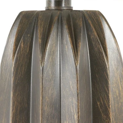 26.5" Acton Resin Table Lamp Brown - Decor Therapy 2 26.5" Acton Resin Table Lamp Brown - Decor Therapy - Image 2