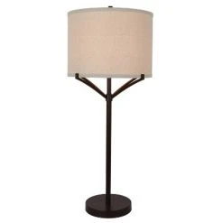 30" Ledger 4 Arm Table Lamp Painted Bronze - Decor Therapy
