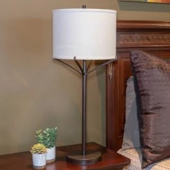 30" Ledger 4 Arm Table Lamp Painted Bronze - Decor Therapy -Desk Lamps sales shop unnamed file 2737