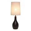 1 Light Restoration Tear Drop Table Lamp Espresso Brown - Simple Designs
