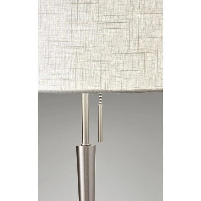 22" Hayworth Collection Table Lamp Silver - Adesso 2 22" Hayworth Collection Table Lamp Silver - Adesso - Image 2