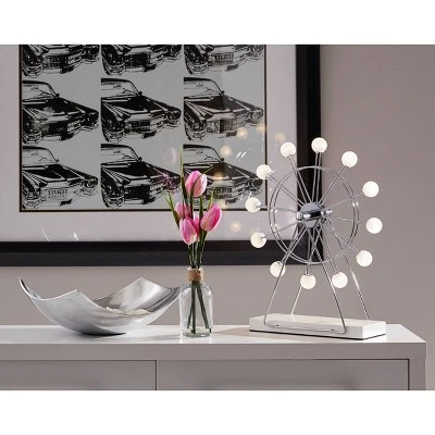 Small Coney Ferris Wheel Table Lamp (Includes LED Light Bulb) Chrome - Adesso 1 Small Coney Ferris Wheel Table Lamp (Includes LED Light Bulb) Chrome - Adesso