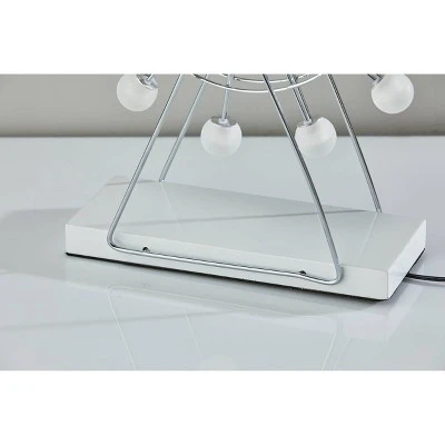 Small Coney Ferris Wheel Table Lamp (Includes LED Light Bulb) Chrome - Adesso 2 Small Coney Ferris Wheel Table Lamp (Includes LED Light Bulb) Chrome - Adesso - Image 2