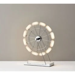 Small Coney Ferris Wheel Table Lamp (Includes LED Light Bulb) Chrome - Adesso 6 Small Coney Ferris Wheel Table Lamp (Includes LED Light Bulb) Chrome - Adesso -Desk Lamps sales shop unnamed file 2776