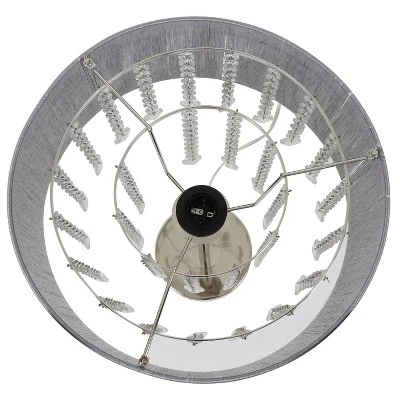 27" x 13" Penelope String Table Lamp Brushed Nickel - Decor Therapy 5 27" x 13" Penelope String Table Lamp Brushed Nickel - Decor Therapy - Image 5