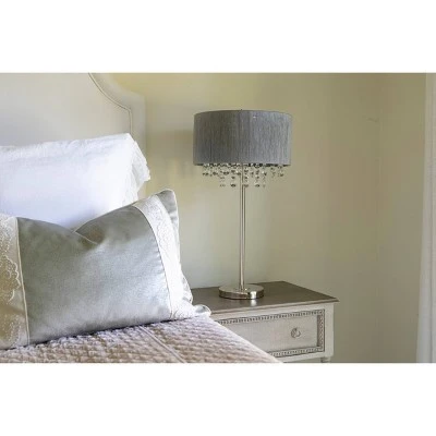 27" x 13" Penelope String Table Lamp Brushed Nickel - Decor Therapy 8 27" x 13" Penelope String Table Lamp Brushed Nickel - Decor Therapy - Image 8