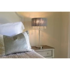 27" x 13" Penelope String Table Lamp Brushed Nickel - Decor Therapy 17 27" x 13" Penelope String Table Lamp Brushed Nickel - Decor Therapy -Desk Lamps sales shop unnamed file 2797