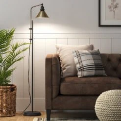 Adjustable Floor Lamp (Includes LED Light Bulb) Black - Threshold™