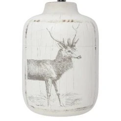 Rustic Deer Buck Nature Printed Ceramic Accent Table Lamp with Fabric Shade White - Simple Designs 9 Rustic Deer Buck Nature Printed Ceramic Accent Table Lamp with Fabric Shade White - Simple Designs -Desk Lamps sales shop unnamed file 2829