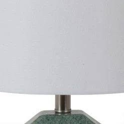 19.5" Carrol Geometric Table Lamp (Includes LED Light Bulb) Soft Turquoise - Decor Therapy -Desk Lamps sales shop unnamed file 2854