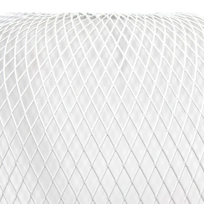 Metal Mesh Industrial Table Lamp White - Simple Designs 2 Metal Mesh Industrial Table Lamp White - Simple Designs - Image 2