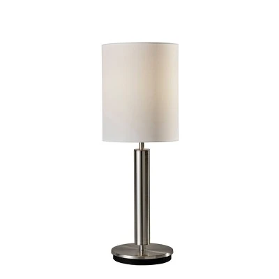 27" Hollywood Table Lamp Steel - Adesso 1 27" Hollywood Table Lamp Steel - Adesso