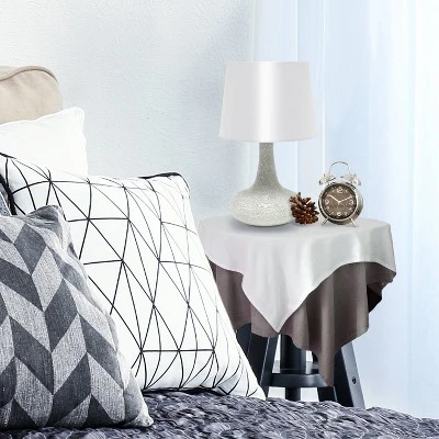 Mosaic Tiled Glass Genie Table Lamp with Fabric Shade White - Simple Designs 3 Mosaic Tiled Glass Genie Table Lamp with Fabric Shade White - Simple Designs - Image 3