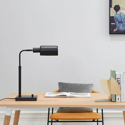 18" Adjustable Height Lucca Table Lamp Matte Black - Globe Electric 1 18" Adjustable Height Lucca Table Lamp Matte Black - Globe Electric