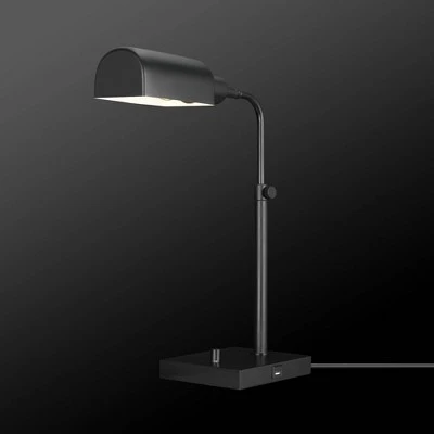 18" Adjustable Height Lucca Table Lamp Matte Black - Globe Electric 5 18" Adjustable Height Lucca Table Lamp Matte Black - Globe Electric - Image 5