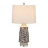 27" Burgin Ceramic Table Lamp with Crystal Base Pearl - Cal Lighting
