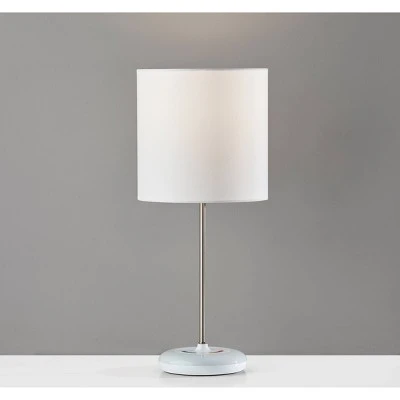 18.5" Mia Color Changing Table Lamp White - Adesso 1 18.5" Mia Color Changing Table Lamp White - Adesso