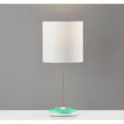 18.5" Mia Color Changing Table Lamp White - Adesso 15 18.5" Mia Color Changing Table Lamp White - Adesso -Desk Lamps sales shop unnamed file 2989