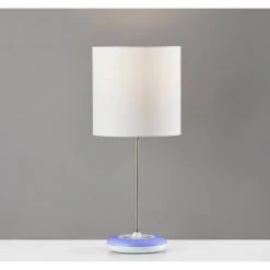 18.5" Mia Color Changing Table Lamp White - Adesso 16 18.5" Mia Color Changing Table Lamp White - Adesso -Desk Lamps sales shop unnamed file 2990