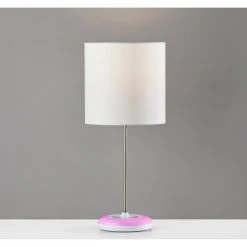 18.5" Mia Color Changing Table Lamp White - Adesso 17 18.5" Mia Color Changing Table Lamp White - Adesso -Desk Lamps sales shop unnamed file 2991