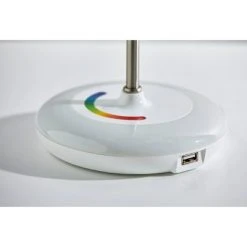 18.5" Mia Color Changing Table Lamp White - Adesso 19 18.5" Mia Color Changing Table Lamp White - Adesso -Desk Lamps sales shop unnamed file 2993