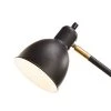 20.75" Adjustable Metal Desk Lamp with Accents Black - Cresswell Lighting