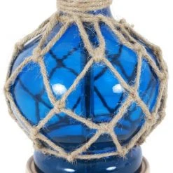 19" Justin Coastal Rope Table Lamp Indigo Glass & Natural Rope - Decor Therapy -Desk Lamps sales shop unnamed file 3005