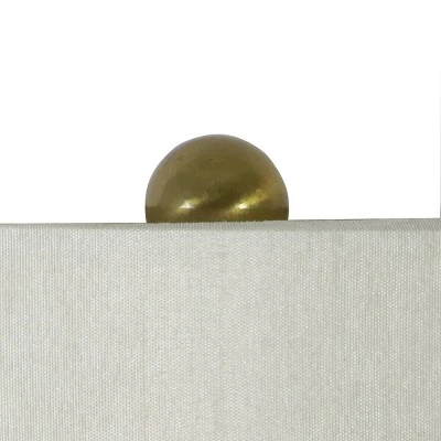 30" x 9" Steel and Acrylic Camilla Twist Buffet Table Lamp Brushed Brass - Decor Therapy 2 30" x 9" Steel and Acrylic Camilla Twist Buffet Table Lamp Brushed Brass - Decor Therapy - Image 2