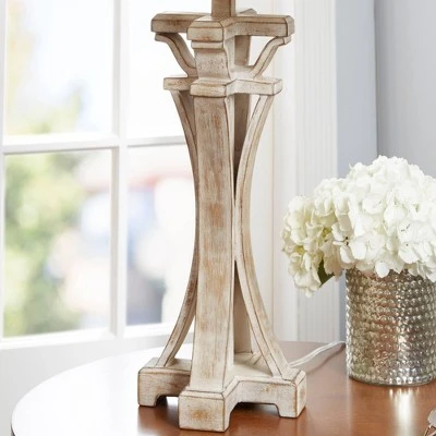 29" Meredith Weathered Finish Silverwood Table Lamp (Includes CFL Light Bulb) White - Decor Therapy 3 29" Meredith Weathered Finish Silverwood Table Lamp (Includes CFL Light Bulb) White - Decor Therapy - Image 3