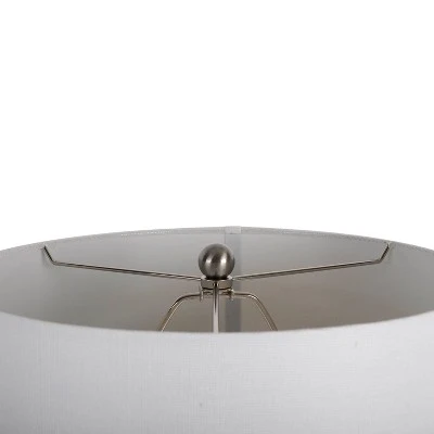 Glass Table Lamp Set with Brushed Steel Black - Decor Therapy 4 Glass Table Lamp Set with Brushed Steel Black - Decor Therapy - Image 4