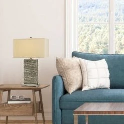 26.5" Tavros Ceramic Table Lamp - Cal Lighting