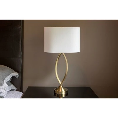 Decor Therapy 27" Sculpted Table Lamp Satin Brass - Decor Threapy 8 Decor Therapy 27" Sculpted Table Lamp Satin Brass - Decor Threapy - Image 8