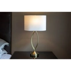 Decor Therapy 27" Sculpted Table Lamp Satin Brass - Decor Threapy 17 Decor Therapy 27" Sculpted Table Lamp Satin Brass - Decor Threapy -Desk Lamps sales shop unnamed file 3078