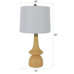 26" Carlita Table Lamp Natural Wood - Decor Therapy 15 26" Carlita Table Lamp Natural Wood - Decor Therapy -Desk Lamps sales shop unnamed file 3088