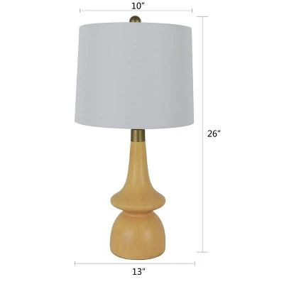 26" Carlita Table Lamp Natural Wood - Decor Therapy 6 26" Carlita Table Lamp Natural Wood - Decor Therapy - Image 6
