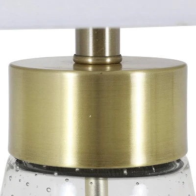 26.25" Glass and Metal Cadance Convex Table Lamp (Includes LED Light Bulb) Antique Brass - Decor Therapy 4 26.25" Glass and Metal Cadance Convex Table Lamp (Includes LED Light Bulb) Antique Brass - Decor Therapy - Image 4