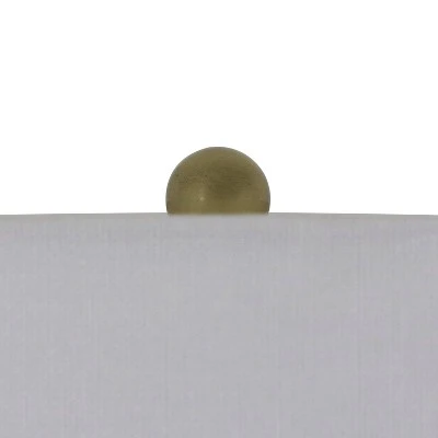 26.25" Glass and Metal Cadance Convex Table Lamp (Includes LED Light Bulb) Antique Brass - Decor Therapy 5 26.25" Glass and Metal Cadance Convex Table Lamp (Includes LED Light Bulb) Antique Brass - Decor Therapy - Image 5