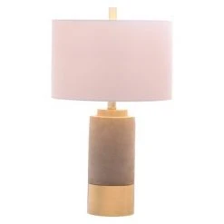 (Set of 2) 24" Bron Table Lamp Gray (Includes CFL Light Bulb) - Safavieh