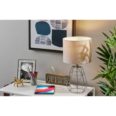Victor Table Lamp Brushed Steel - Adesso 1 Victor Table Lamp Brushed Steel - Adesso