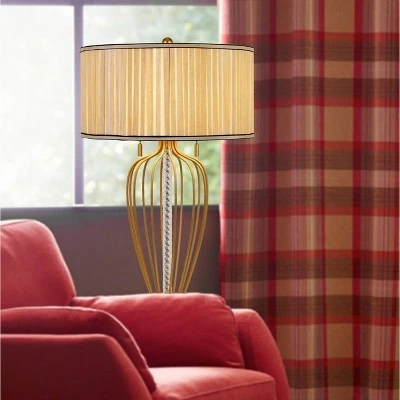 30" Metal Laval Table Lamp Antique Brass/Black - Cal Lighting 2 30" Metal Laval Table Lamp Antique Brass/Black - Cal Lighting - Image 2