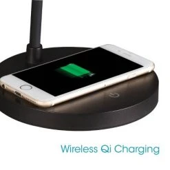 Shine Desk Lamp Wireless Charging (Includes LED Light Bulb) Black - OttLite -Desk Lamps sales shop unnamed file 320