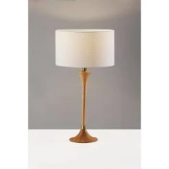Rebecca Table Lamp Natural Rubberwood with Antique Brass Accent - Adesso 8 Rebecca Table Lamp Natural Rubberwood with Antique Brass Accent - Adesso -Desk Lamps sales shop unnamed file 3207