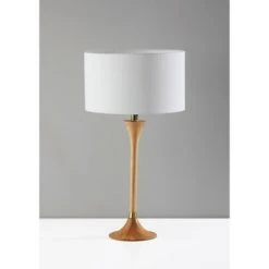 Rebecca Table Lamp Natural Rubberwood with Antique Brass Accent - Adesso 9 Rebecca Table Lamp Natural Rubberwood with Antique Brass Accent - Adesso -Desk Lamps sales shop unnamed file 3208