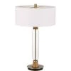 30" Wood/Glass Contemporary Table Lamp Clear/Light Oak - Cal Lighting